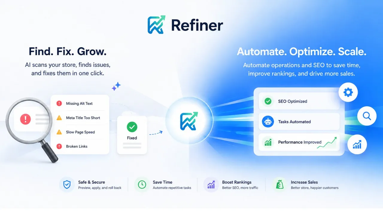 Refiner finds and fixes SEO and conversion issues